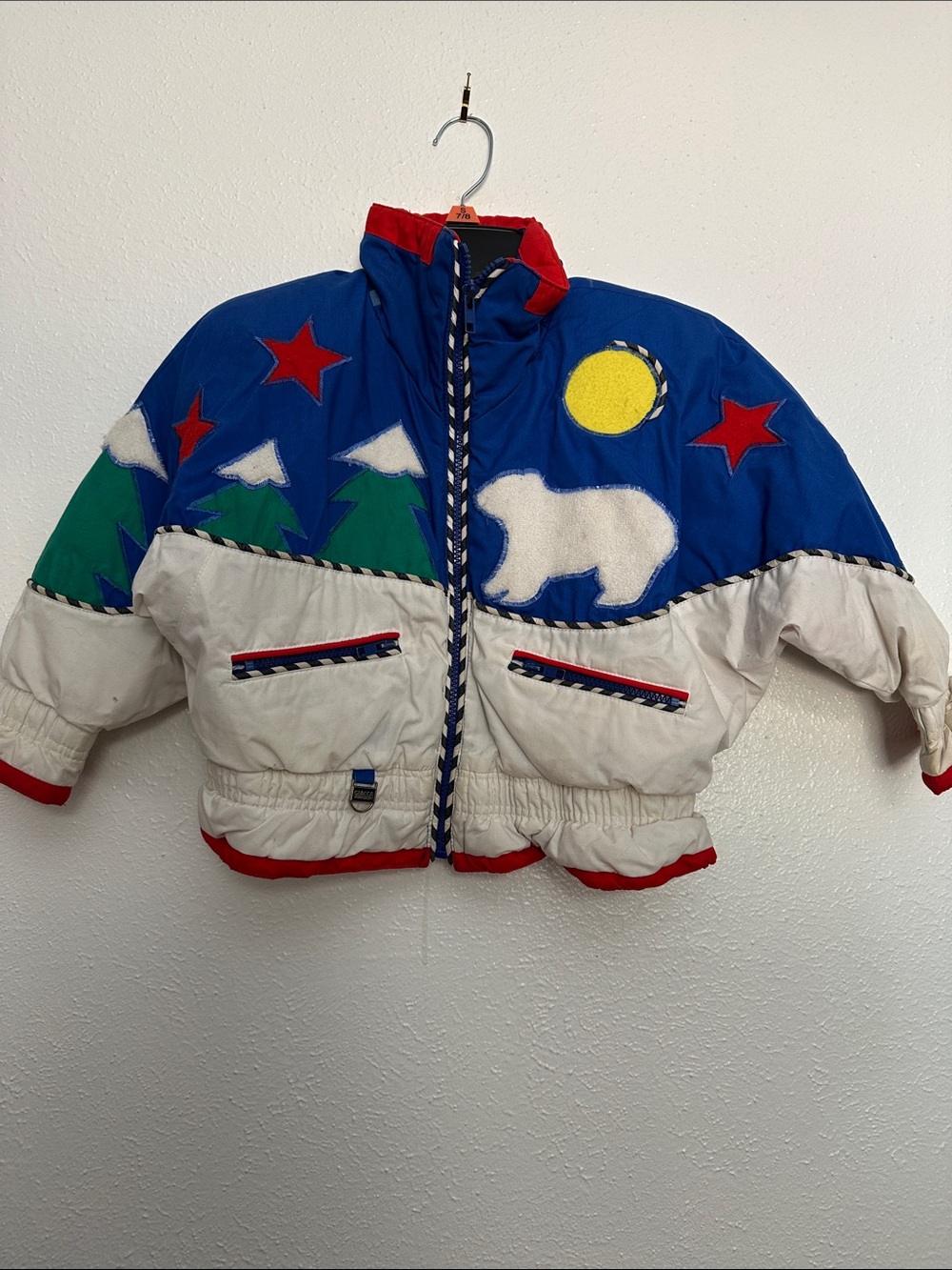 Vintage Giacca Duck Down Graphic Snow/Ski Jacket